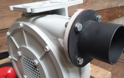 Stutzen mit Flansch für Gebläse